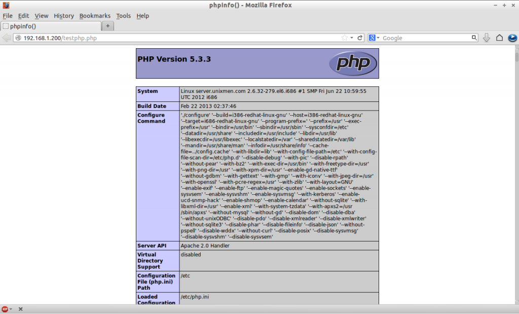 Centos Install Php As Apache Module Mod_Dir