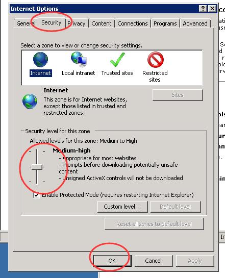 Windows2008系统设置ie安全等级，允许下载文件